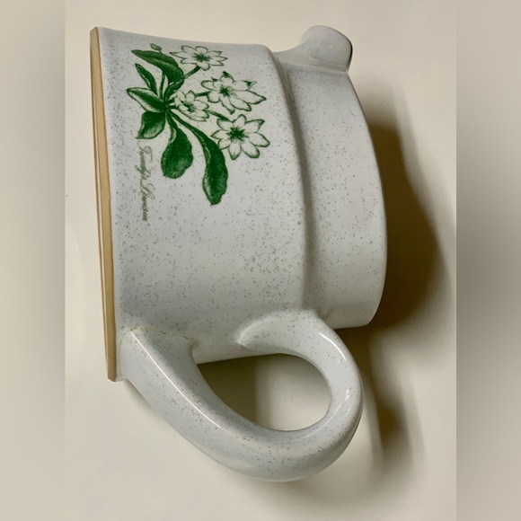 Vintage Discontinued NORITAKE Japan Stoneware Mountain Flowers Green Gravy Boat - Picture 13 of 16